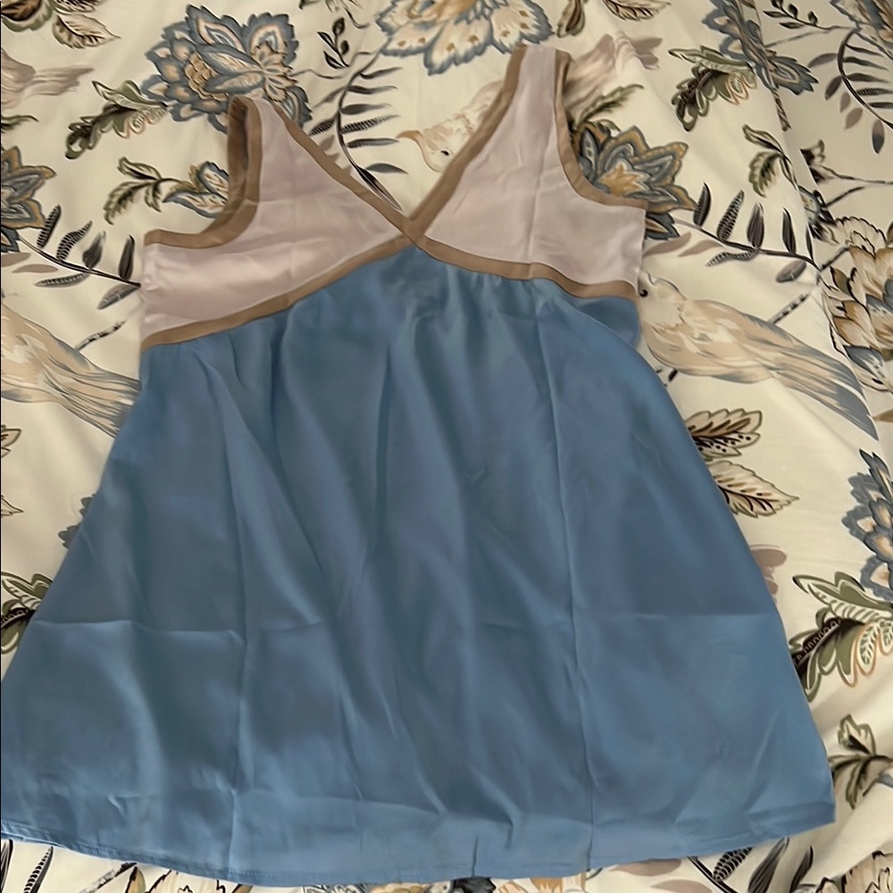 Blue and Beige Sundress